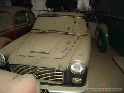 cars in the barn