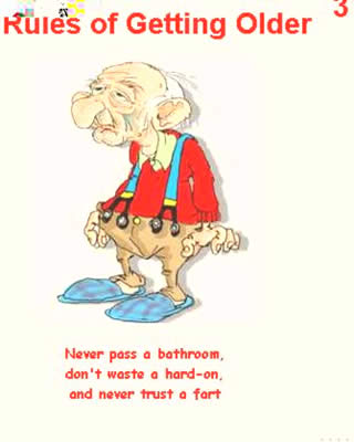 Cartoons for those growing older.
