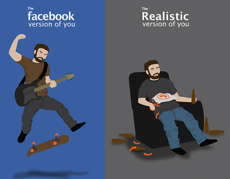 Facebook vs. Real Life