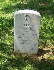 Lee Marvin's gravsite, Arlington National Cemetary